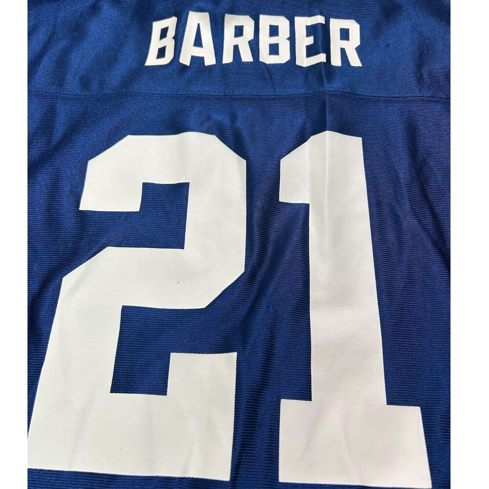 NFL Youth Giants Barber 21 Jersey Blue Boys XL 18-20 V Neck New York TIKI - Picture 5 of 11